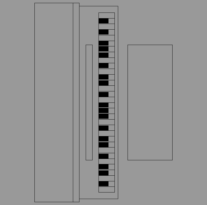 Bloque Autocad Vista de Piano 01 en Planta